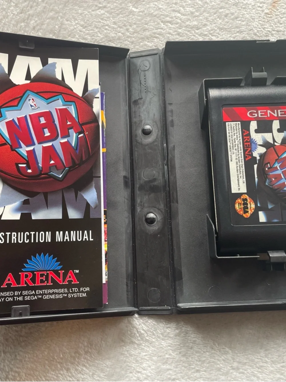 NBA Jam (Sega Genesis, 1993) Complete CIB Tested Working